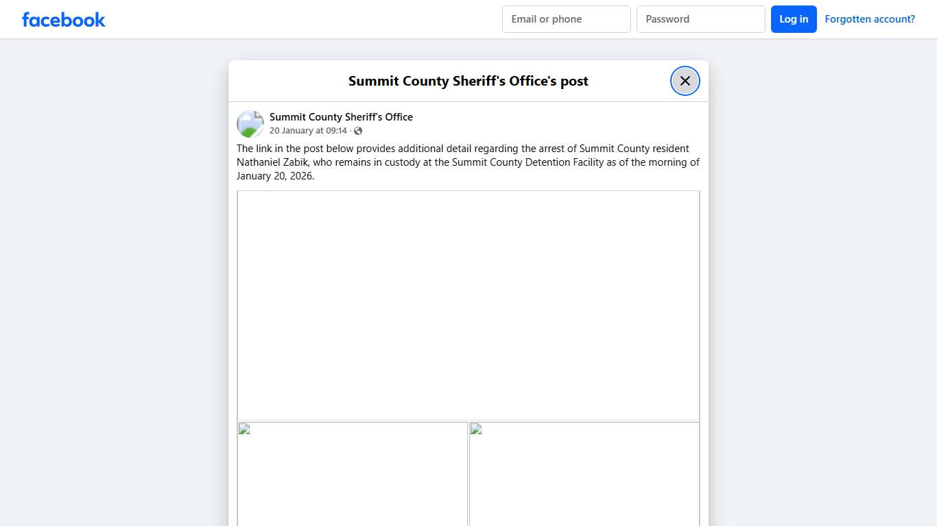 The link in the post... - Summit County Sheriff's Office Facebook